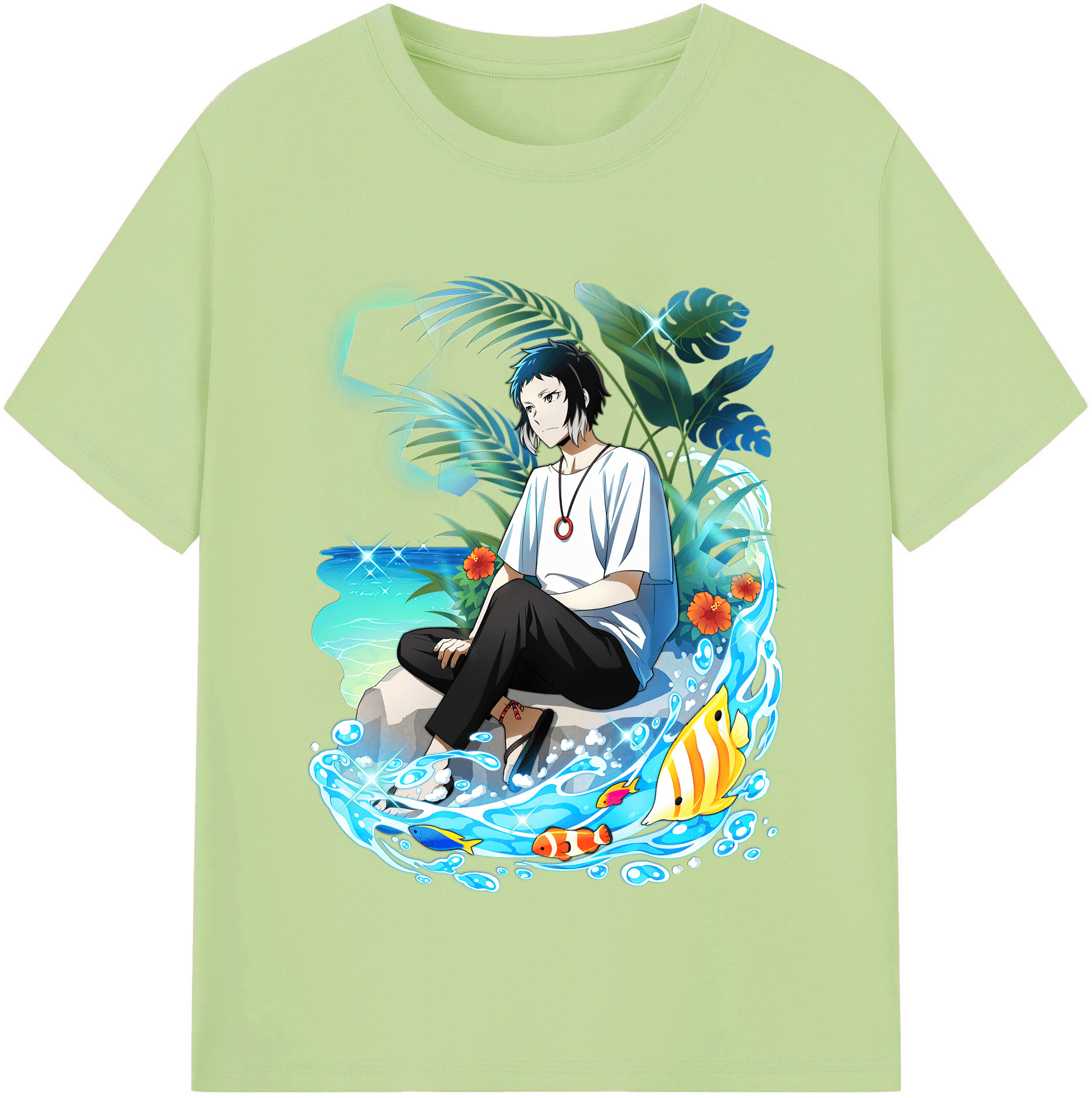 （画像用） 文豪ストレイドッグス Bungo Stray Dogs 綿100％半袖Tシャツ（フロントプリント）